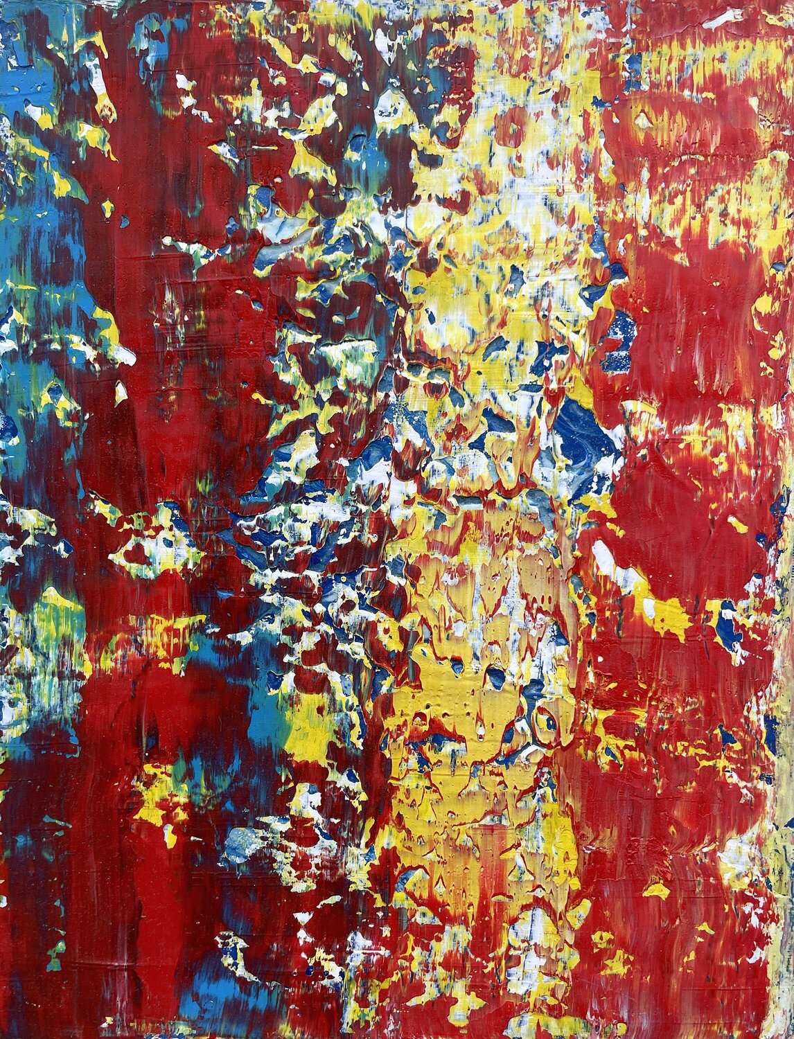 Fire Style Gerhard Richter's Juan José Garay Original painting for sale