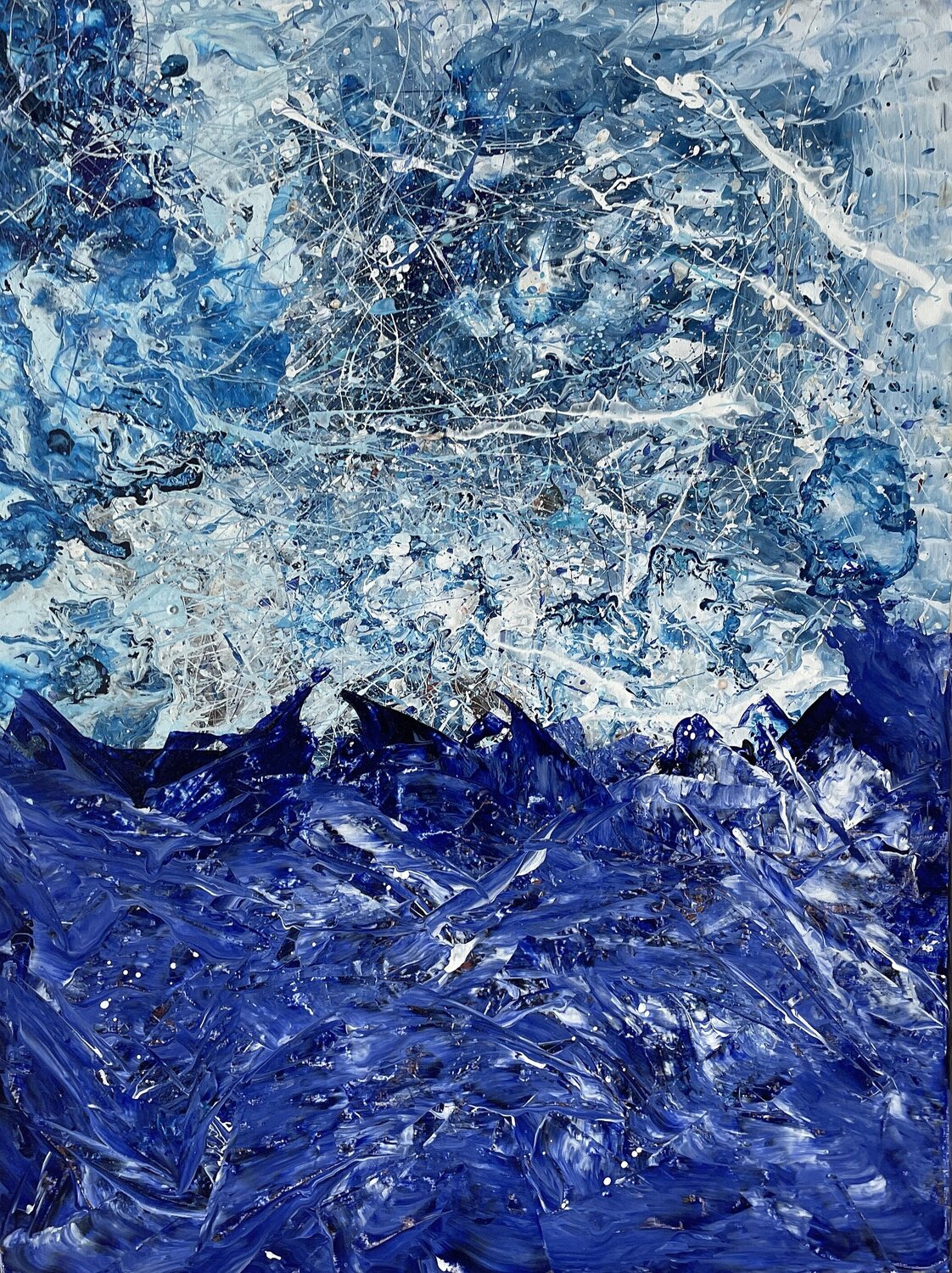 Storm in the Ocean Juan José Garay Original painting for sale