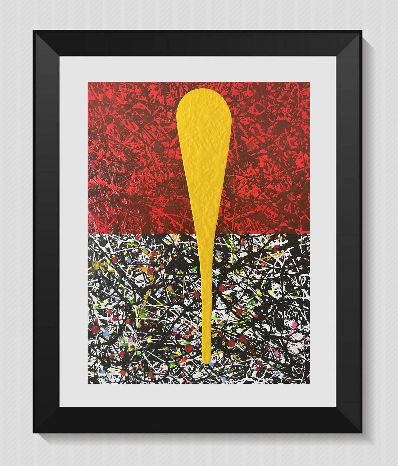 Texture Yellow Tear Juan José Garay Originalgemälde zu verkaufen