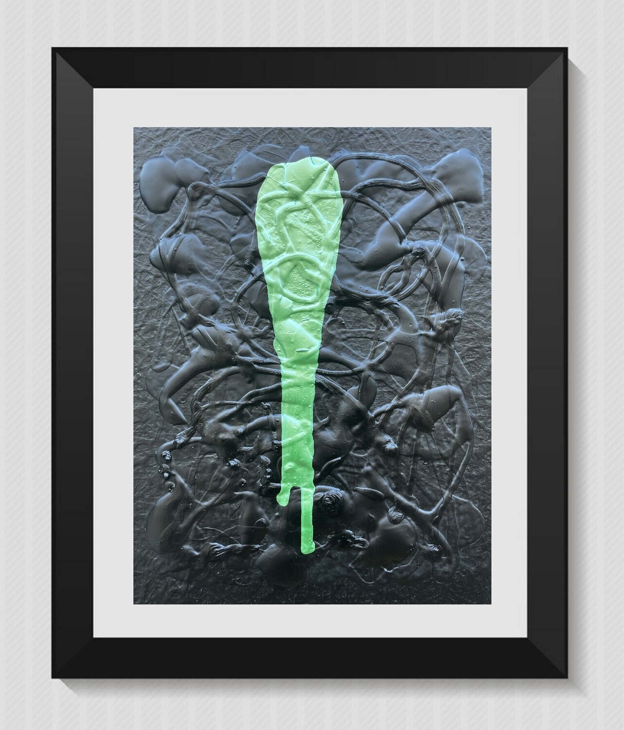 Texture Green Tear Juan José Garay Originalgemälde zu verkaufen