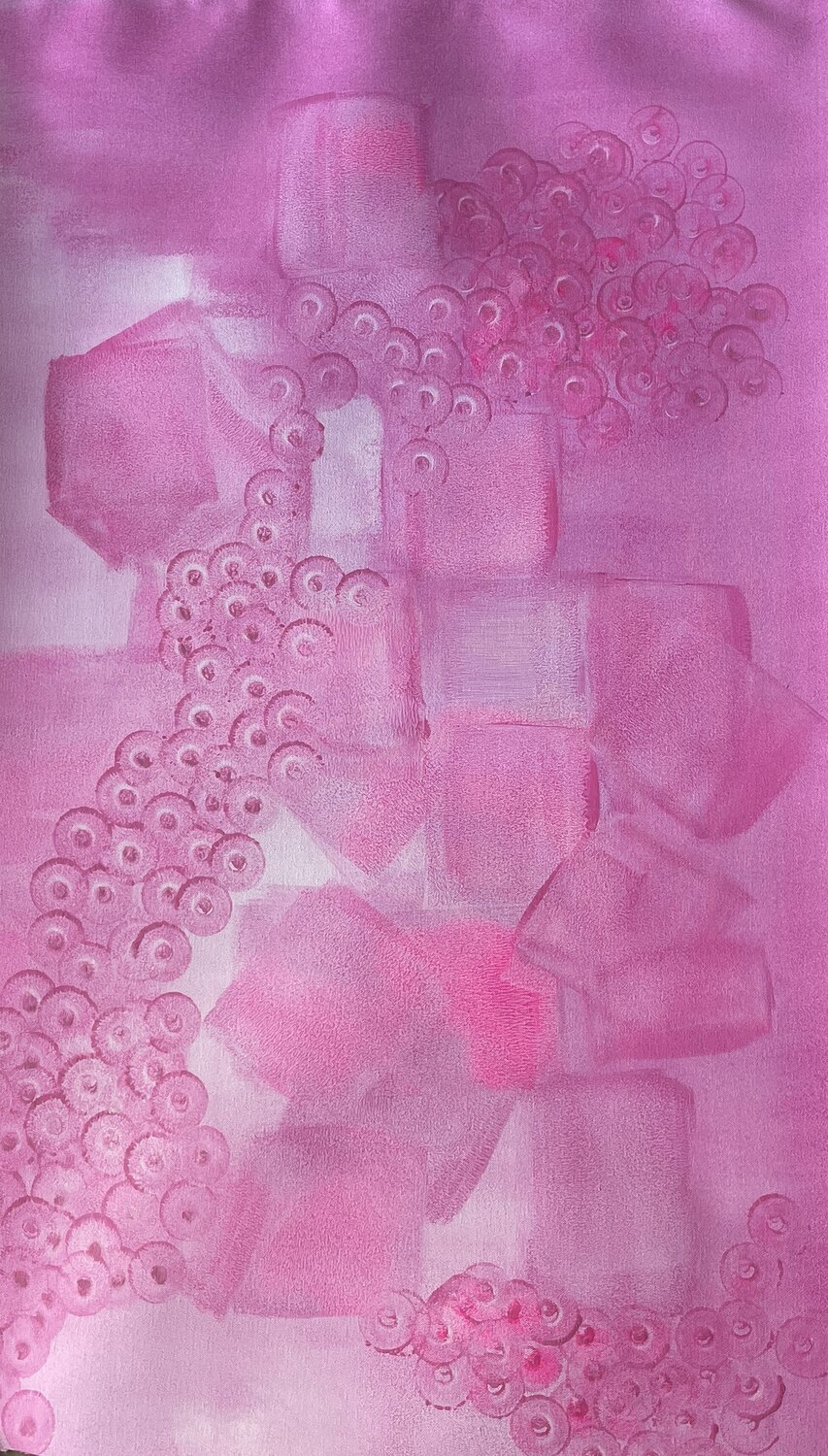 Pink Cascade Juan José Garay Original painting for sale