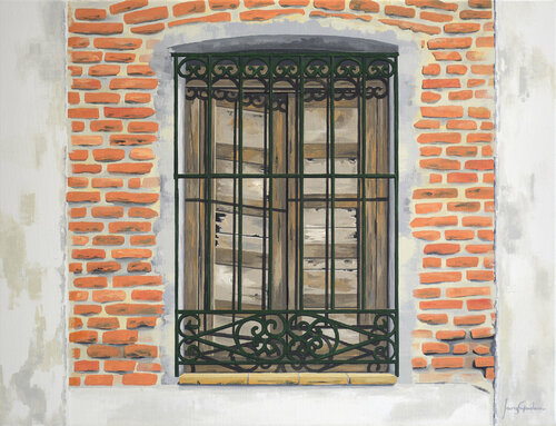 CONFINAMIENTO III by Edmundo Sanz-Gadea, Painting for Sale on Select