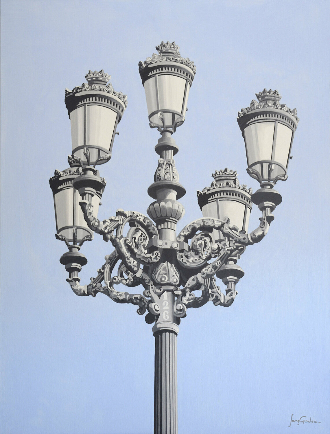 DE MADRID AL CIELO. Plaza Mayor (Madrid) Edmundo Sanz-Gadea Original painting for sale