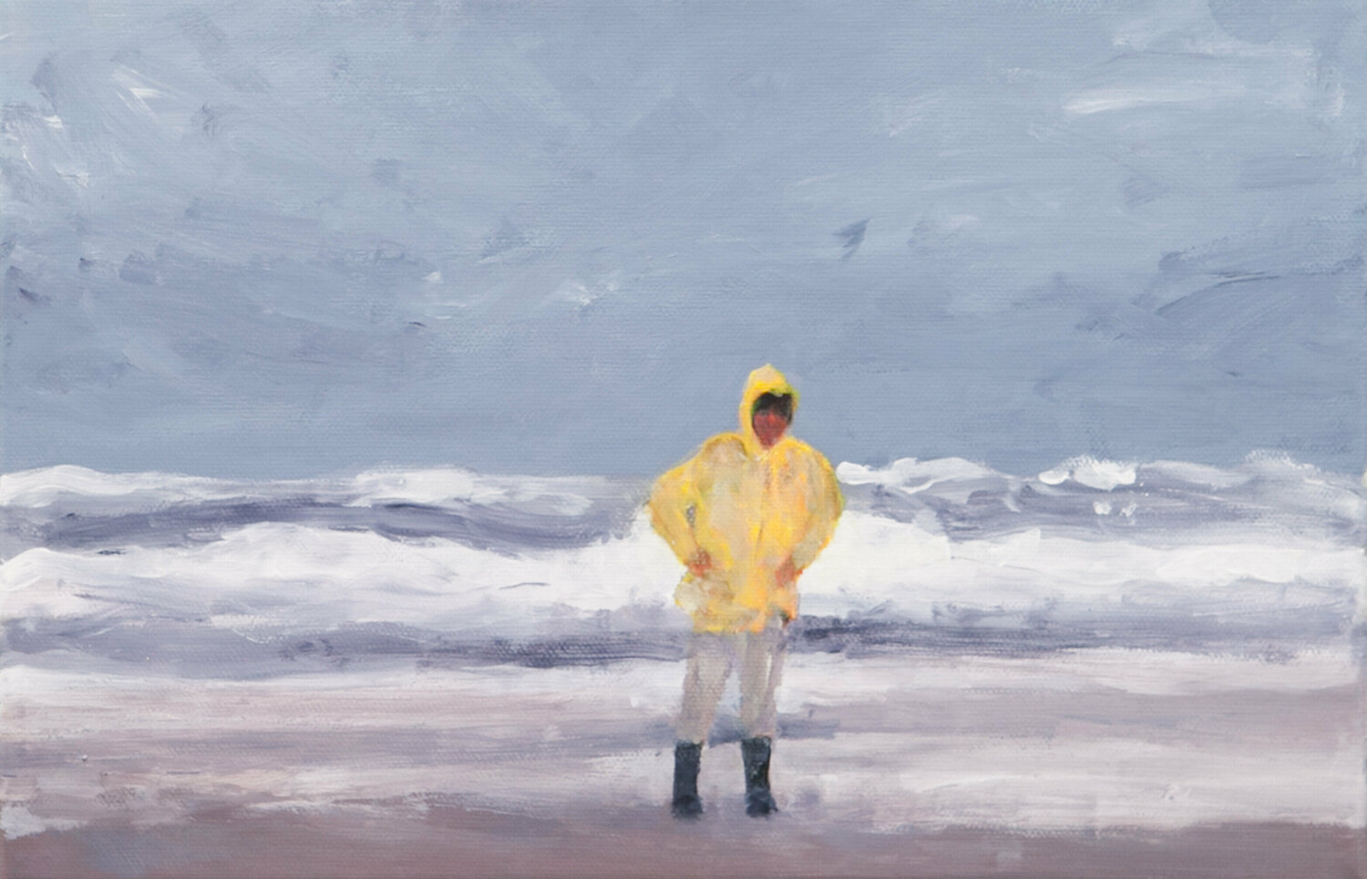 Diapositiv 24 | Sylt 1975 Andreas Stiller Original painting for sale