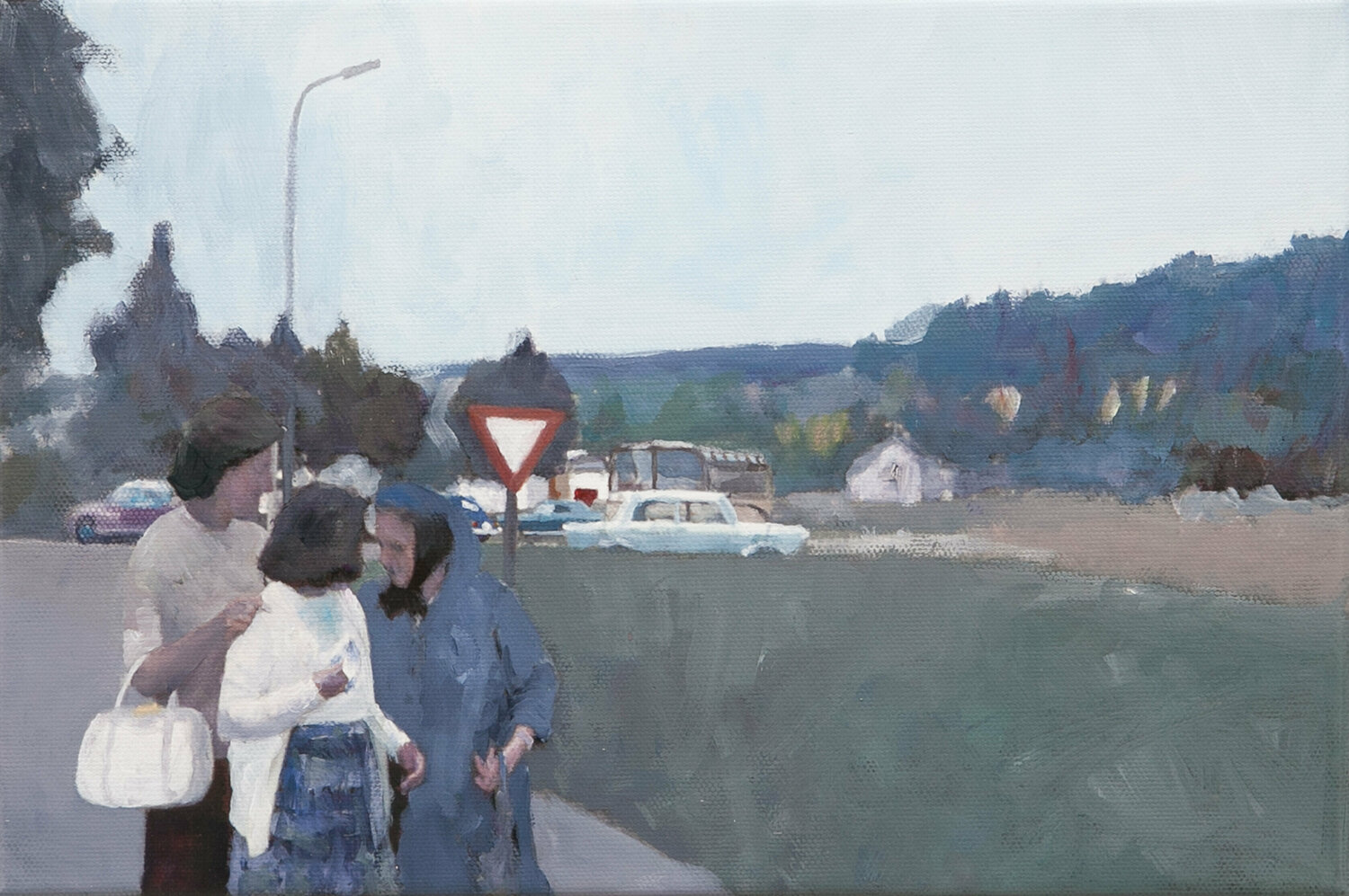 Diapositiv 19 | Fichtelgebirge 1964 Andreas Stiller Original painting for sale