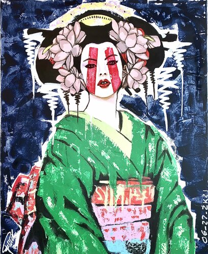 Geisha OkDoKey by Erick Artik, Painting for Sale on Select