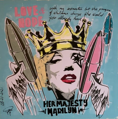 Marilyn Bomb Bubble Gum Collection by Erick Artik, Painting for Sale on Select