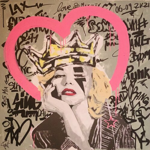 Marilyn Graffity wall by Erick Artik, Painting for Sale on Select
