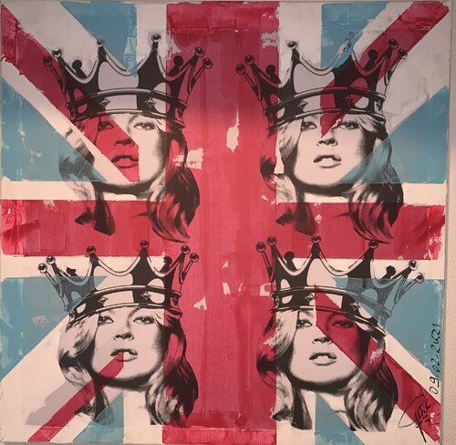 Kate Moss Flags by Erick Artik, Painting for Sale on Select