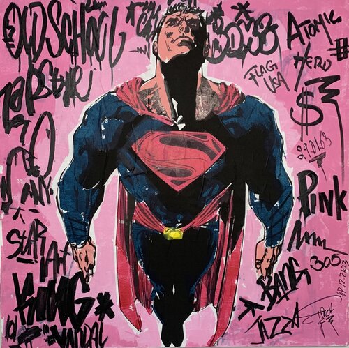 Superman Graffiti Old school by Erick Artik, Painting for Sale on Select