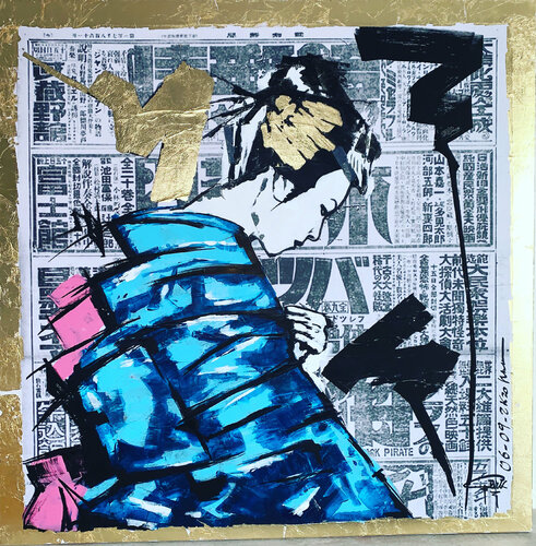 Geisha Gold by Erick Artik, Painting for Sale on Select
