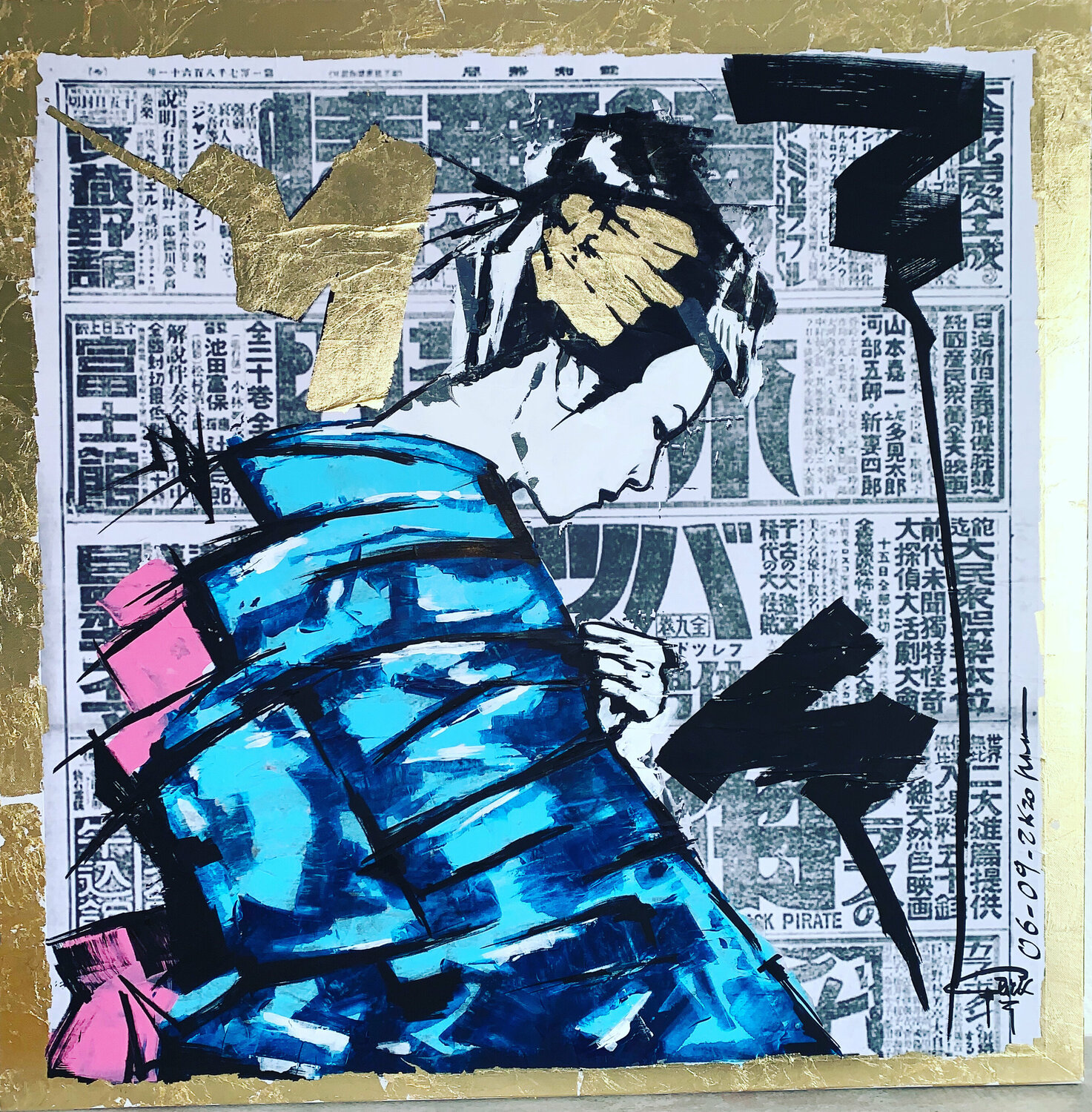 Geisha Gold Erick Artik Original painting for sale