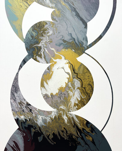 Composition No 380 by Eleni Pratsi, Painting for Sale on Select