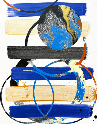 Composition No 388 by Eleni Pratsi, Painting for Sale on Select
