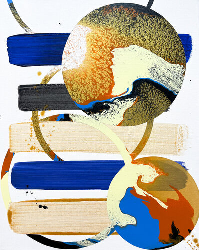 Composition No 390 by Eleni Pratsi, Painting for Sale on Select