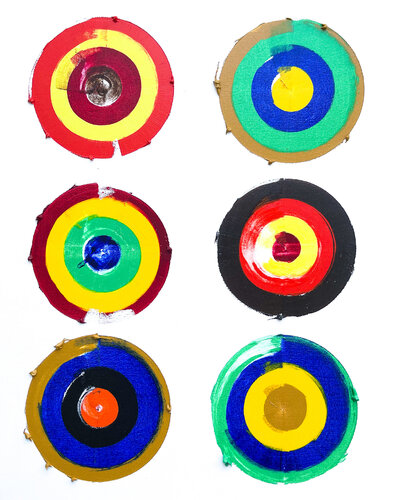 Disques No 42 by Eleni Pratsi, Painting for Sale on Select