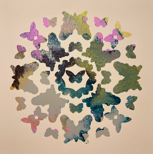 Butterflies Do Fly No 8 by Eleni Pratsi, Painting for Sale on Select
