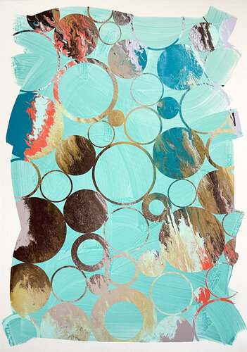 Composition No 435 by Eleni Pratsi, Painting for Sale on Select