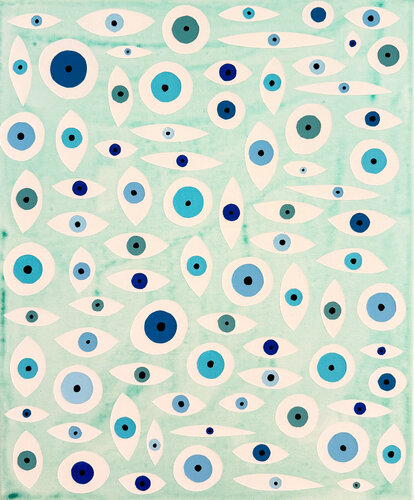 Eye Matters No 90 by Eleni Pratsi, Painting for Sale on Select