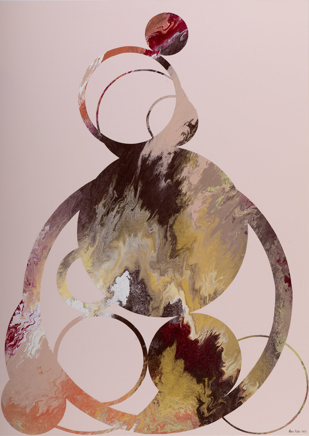 Composition No 260 Eleni Pratsi Original painting for sale