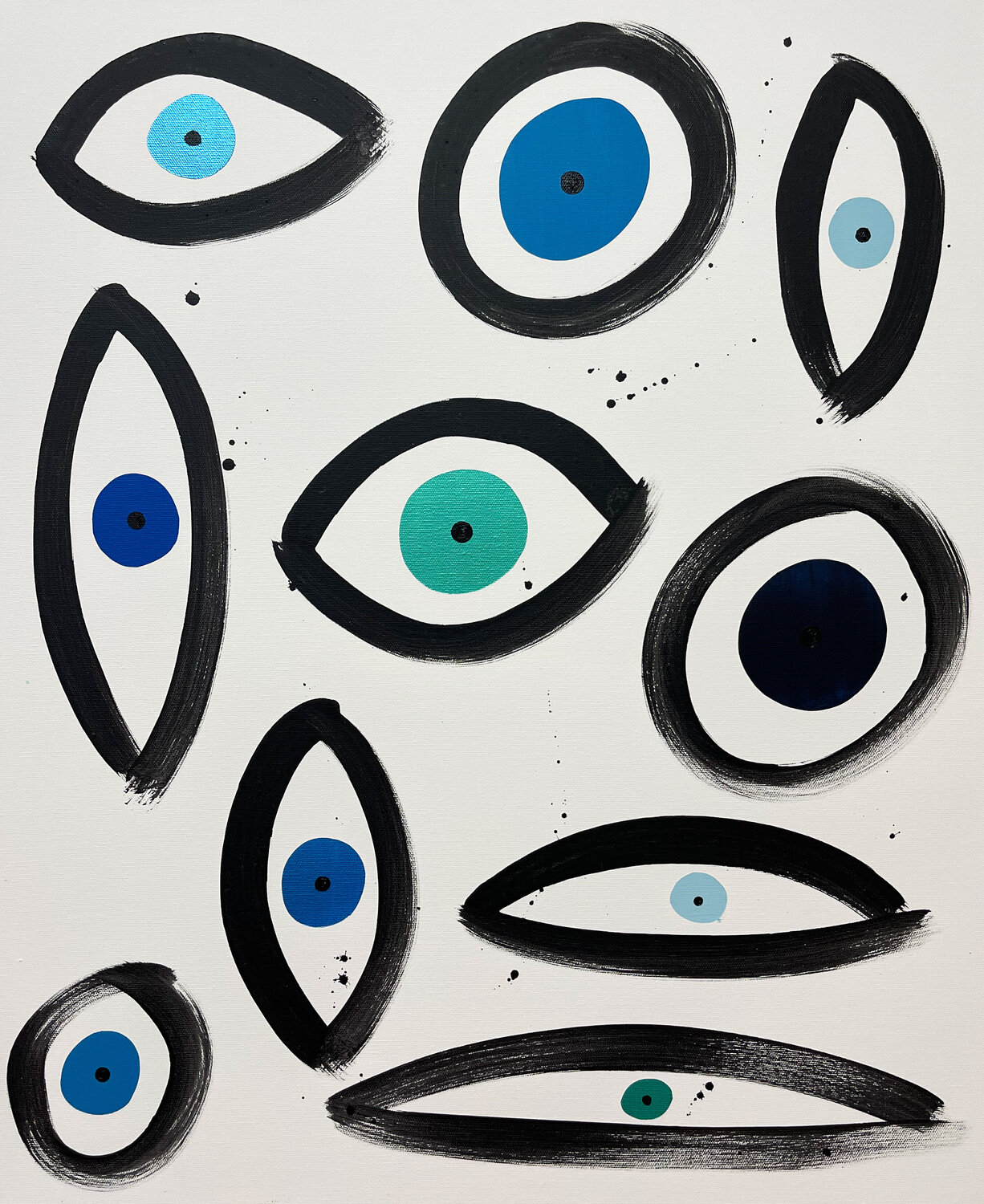 Eye Matters No 87 Eleni Pratsi Original painting for sale