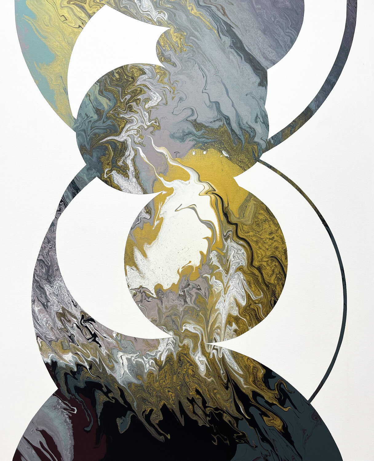 Composition No 380 Eleni Pratsi Original painting for sale