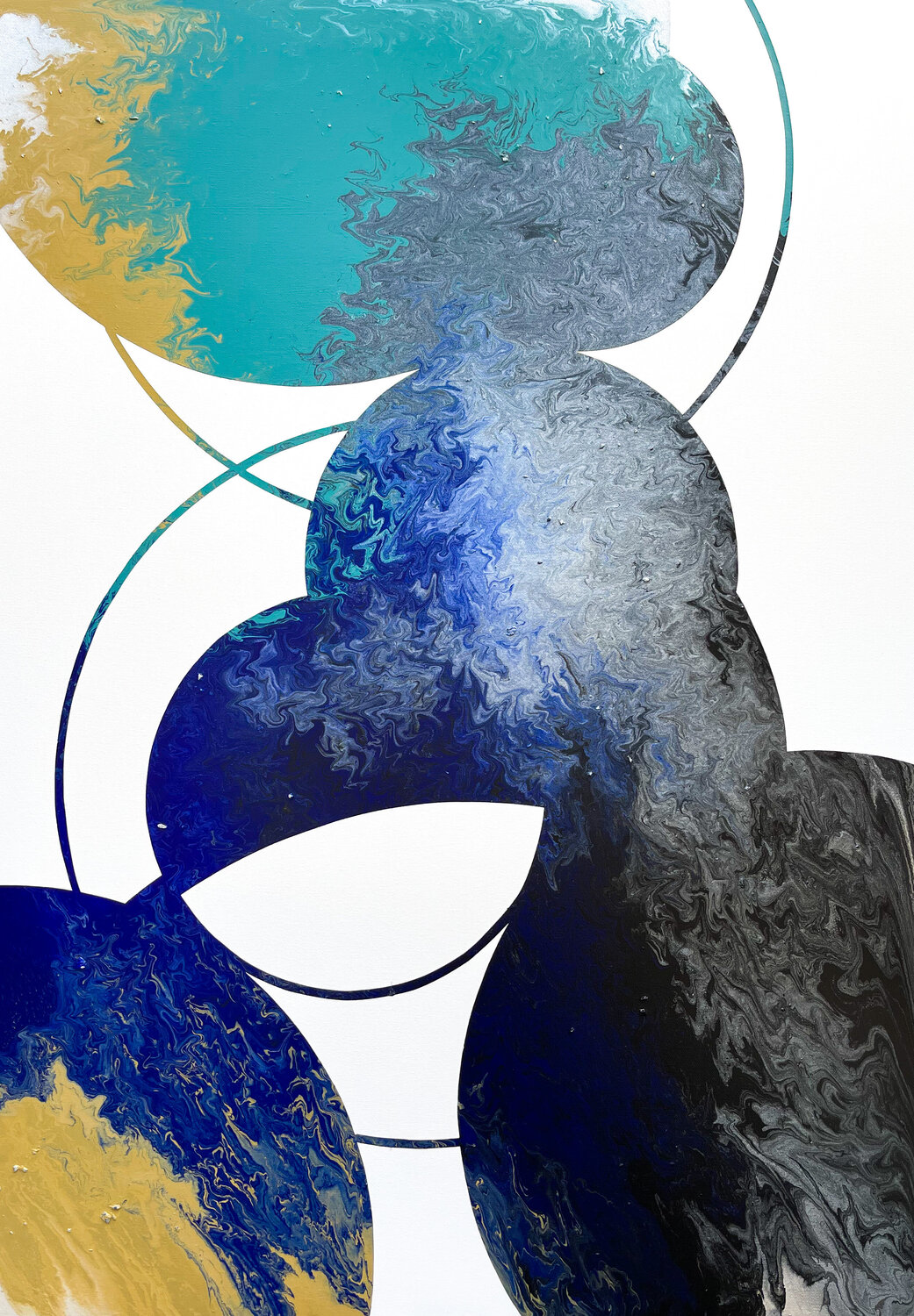 Composition No 403 Eleni Pratsi Original painting for sale