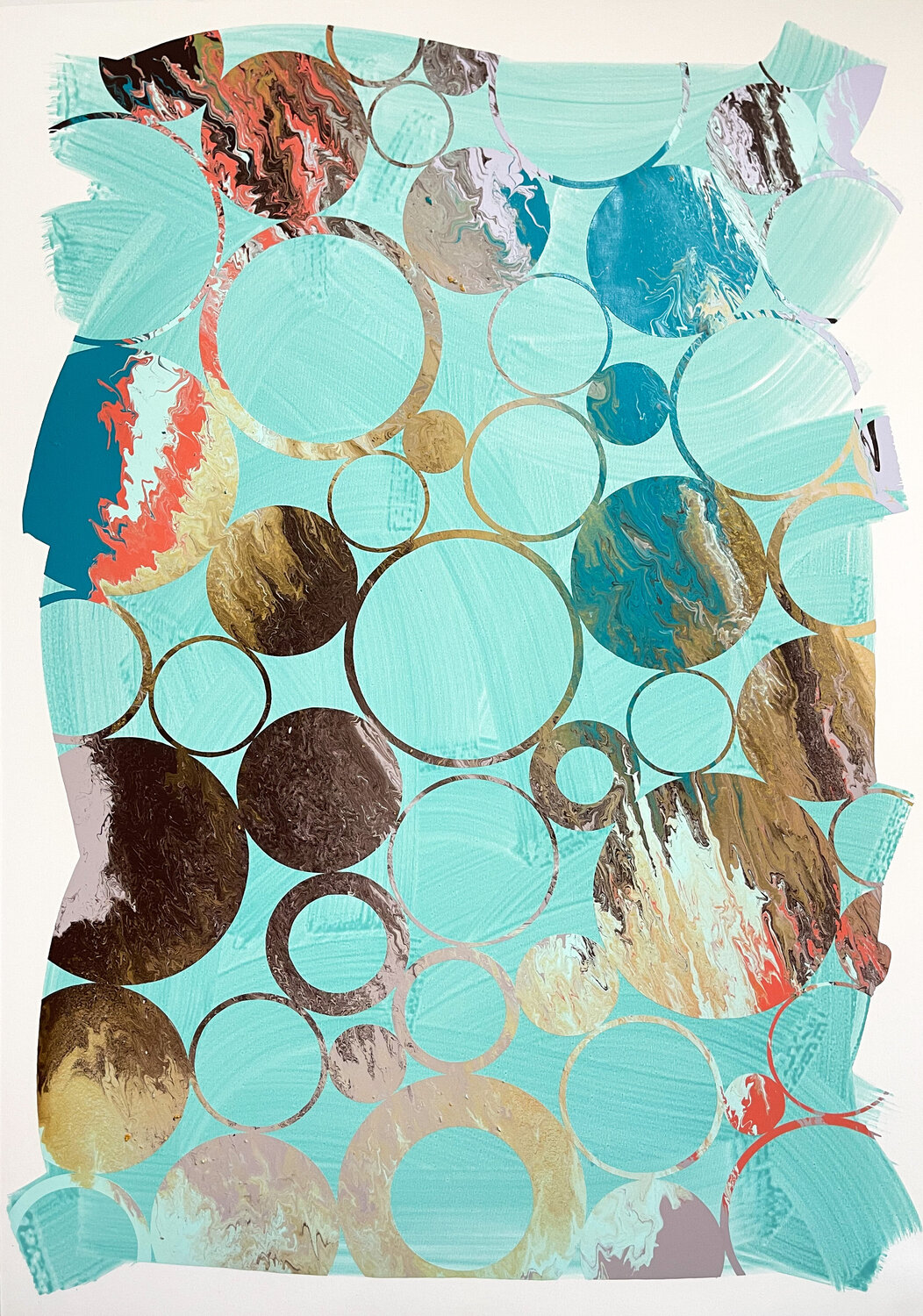 Composition No 435 Eleni Pratsi Original painting for sale