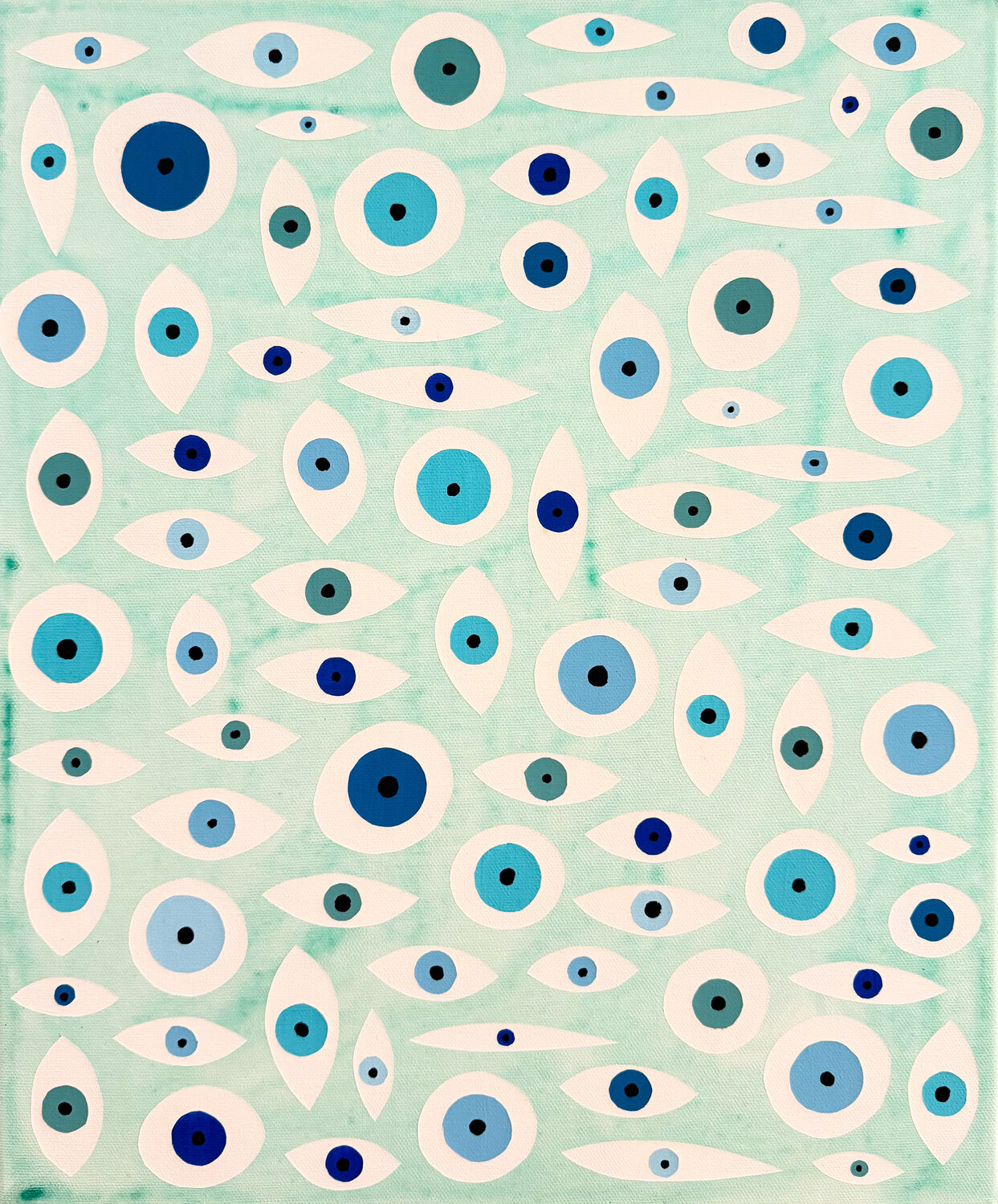 Eye Matters No 90 Eleni Pratsi Original painting for sale