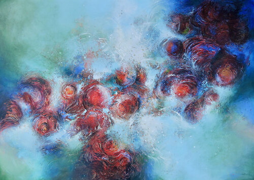 Flower Whisperer by Selene's Art, Painting for Sale on Select