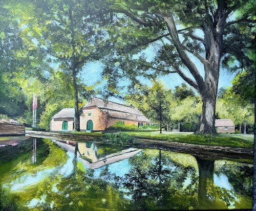 Landscape #60 ('t oude Slot museum) by Selene's Art, Painting for Sale on Select