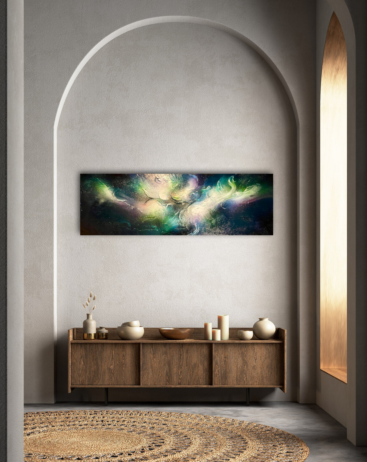 Northern Lights #2 Selene's Art Original painting for sale
