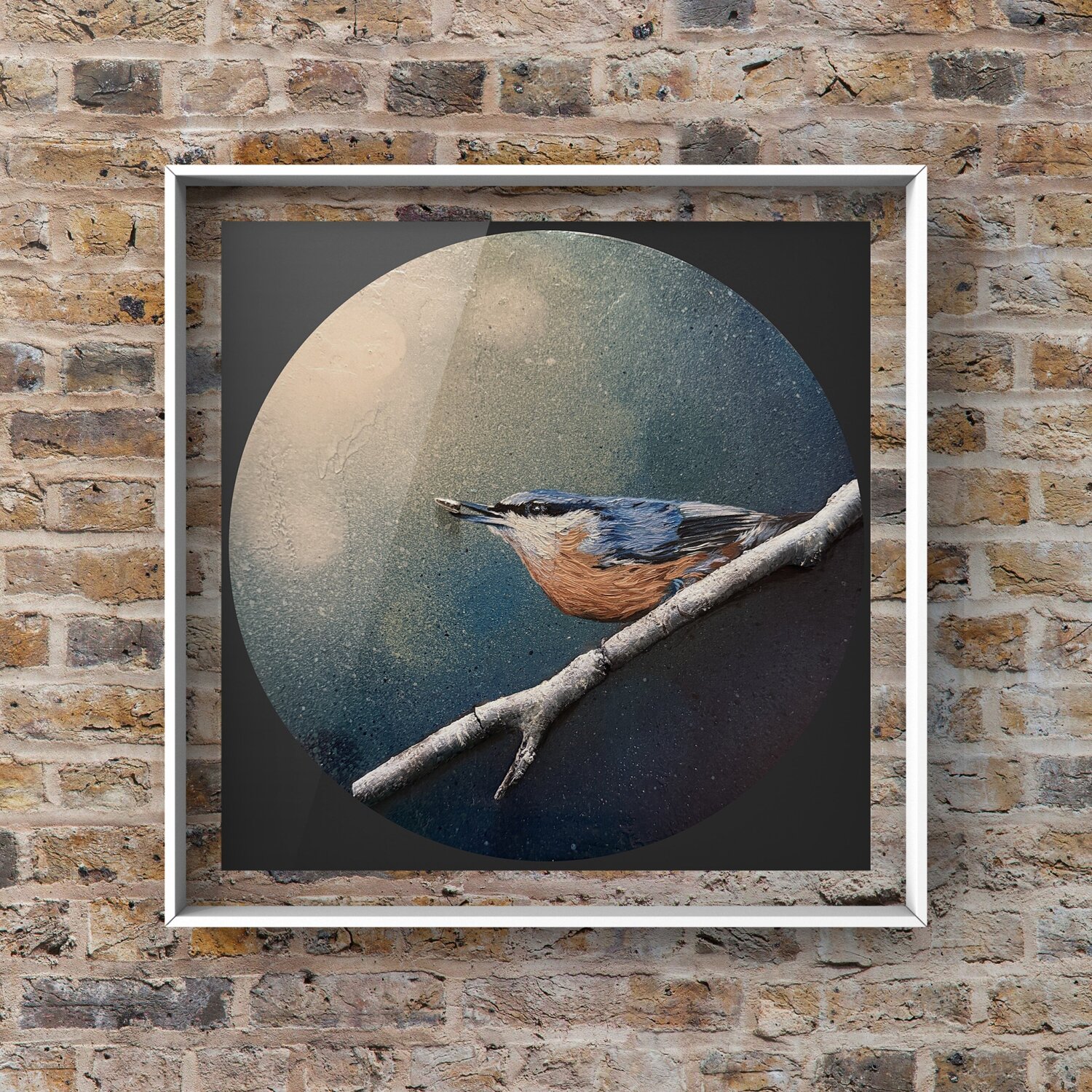 Bird #38 (nuthatch) Selene's Art Original painting for sale
