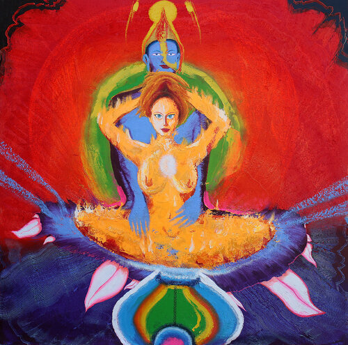 Īśvara & Shakti by Arturo Prins, Painting for Sale on Select