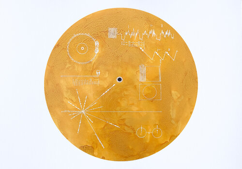 El disco del Hombre Voyager by Arturo Prins, Painting for Sale on Select