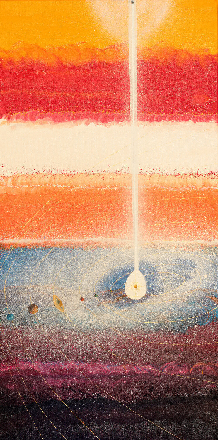 A través del Fuego, Hacia el Fuego Y Desde El fuego Arturo Prins Original painting for sale