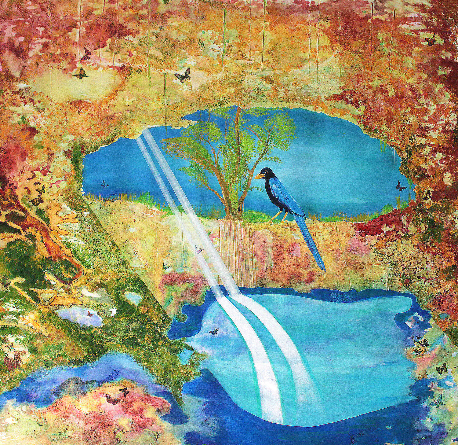 Pájaro Caballero Arturo Prins Original painting for sale