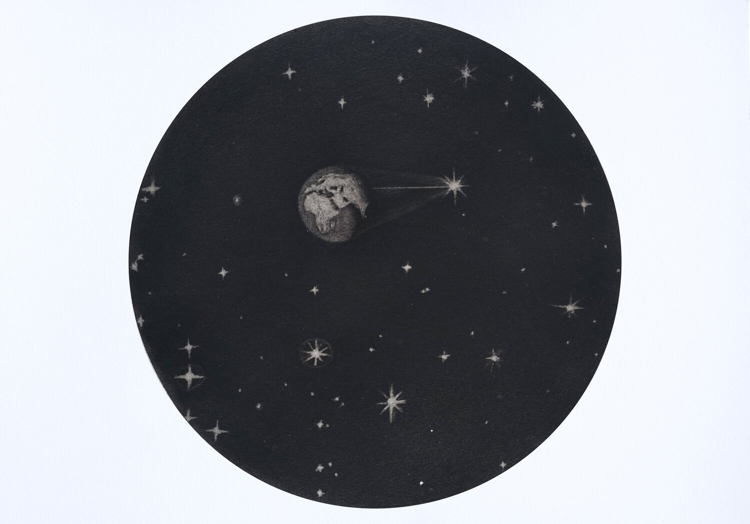 La esposa del Logos planetario y Las 7 Pléyades Arturo Prins Original painting for sale