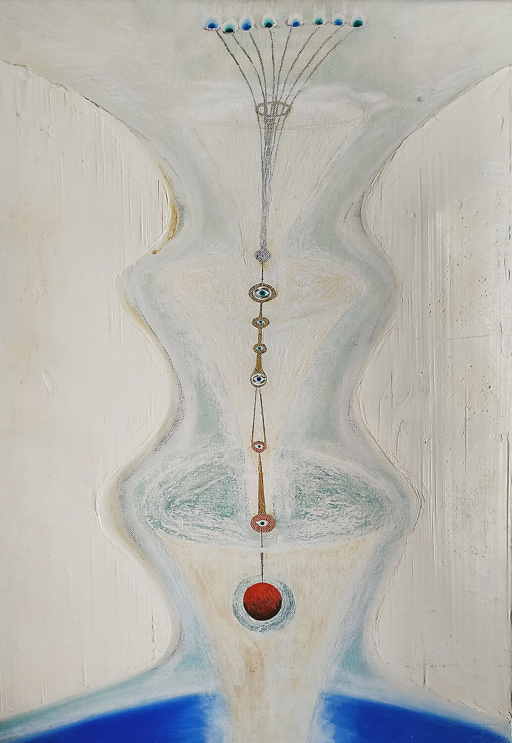 Los Fuegos ascendentes Arturo Prins Original painting for sale