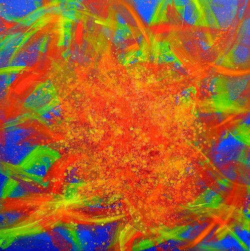 ABSTRACTION LYRIQUE 3 by Daniel Burgraeve, Painting for Sale on Select