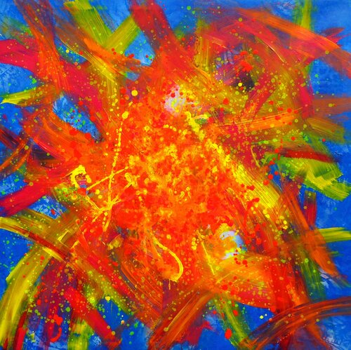 ABSTRACTION LYRIQUE 6 by Daniel Burgraeve, Painting for Sale on Select