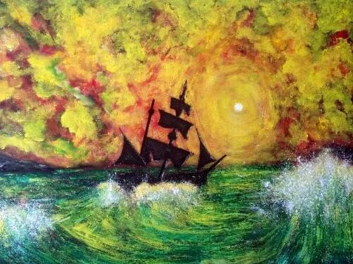 BÂTEAU IVRE by Daniel Burgraeve, Painting for Sale on Select