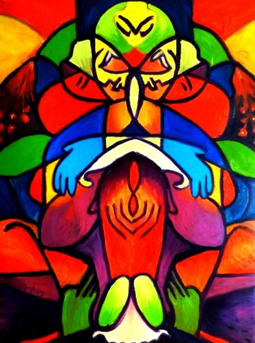 CUBISME, SUR LES TRACES DE PICASSO..4. by Daniel Burgraeve, Painting for Sale on Select