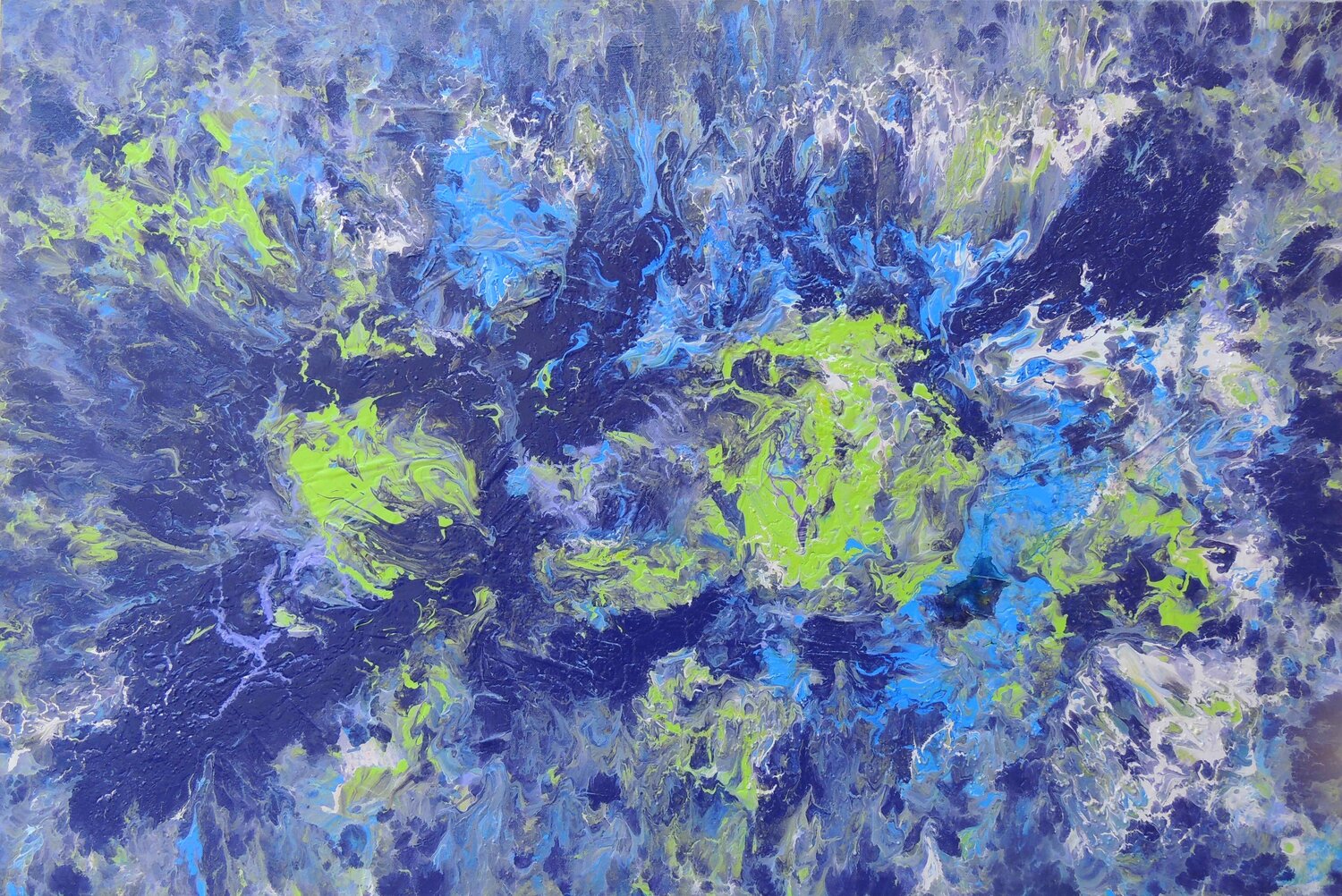 TACHISME A Daniel Burgraeve Original painting for sale