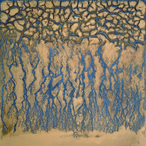 La caída del alma by Pin Vega, Painting for Sale on Select