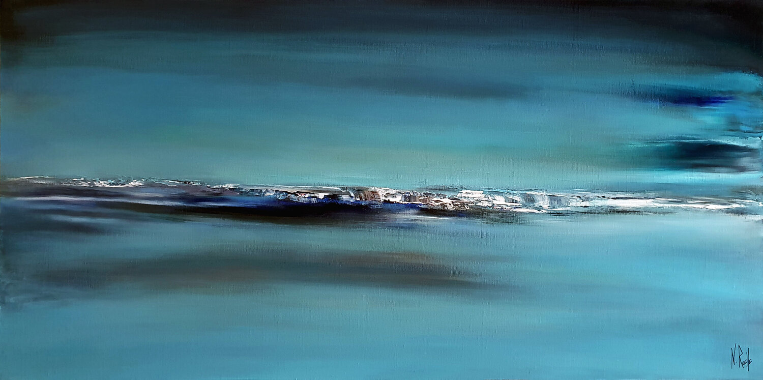 LE BLEU DE LA NUIT Nicolas Ruelle Originalgemälde zu verkaufen