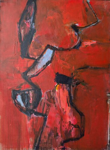 Symphonie in Rot #1 by Josef Thalhofer, Painting for Sale on Select