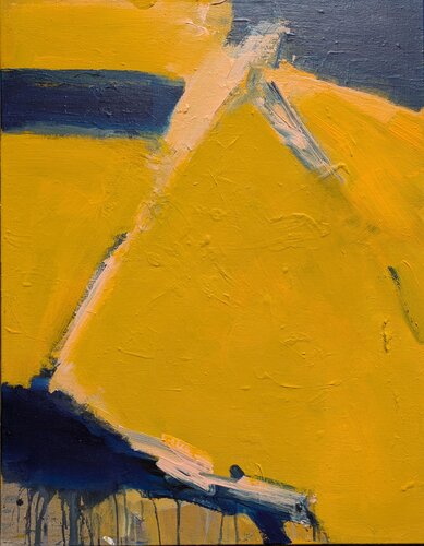 Blaues Gelb by Josef Thalhofer, Painting for Sale on Select