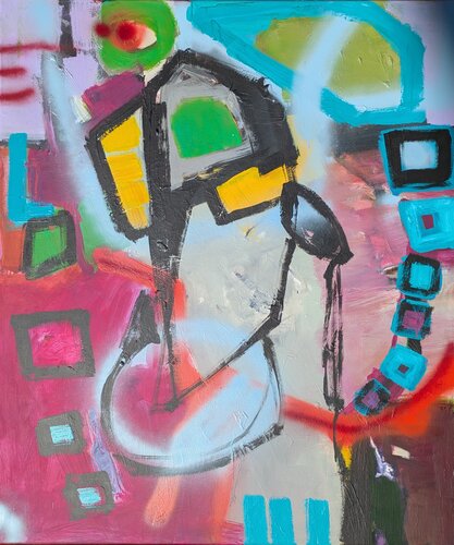 Im Dialog by Josef Thalhofer, Painting for Sale on Select