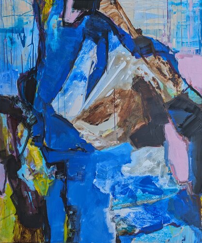 Der blaue Fels by Josef Thalhofer, Painting for Sale on Select
